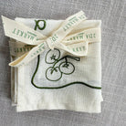 2DA Cloth Napkins Veggie Embroidered Cocktail Napkin Set