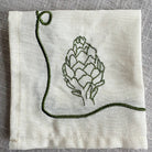 2DA Cloth Napkins Veggie Embroidered Cocktail Napkin Set