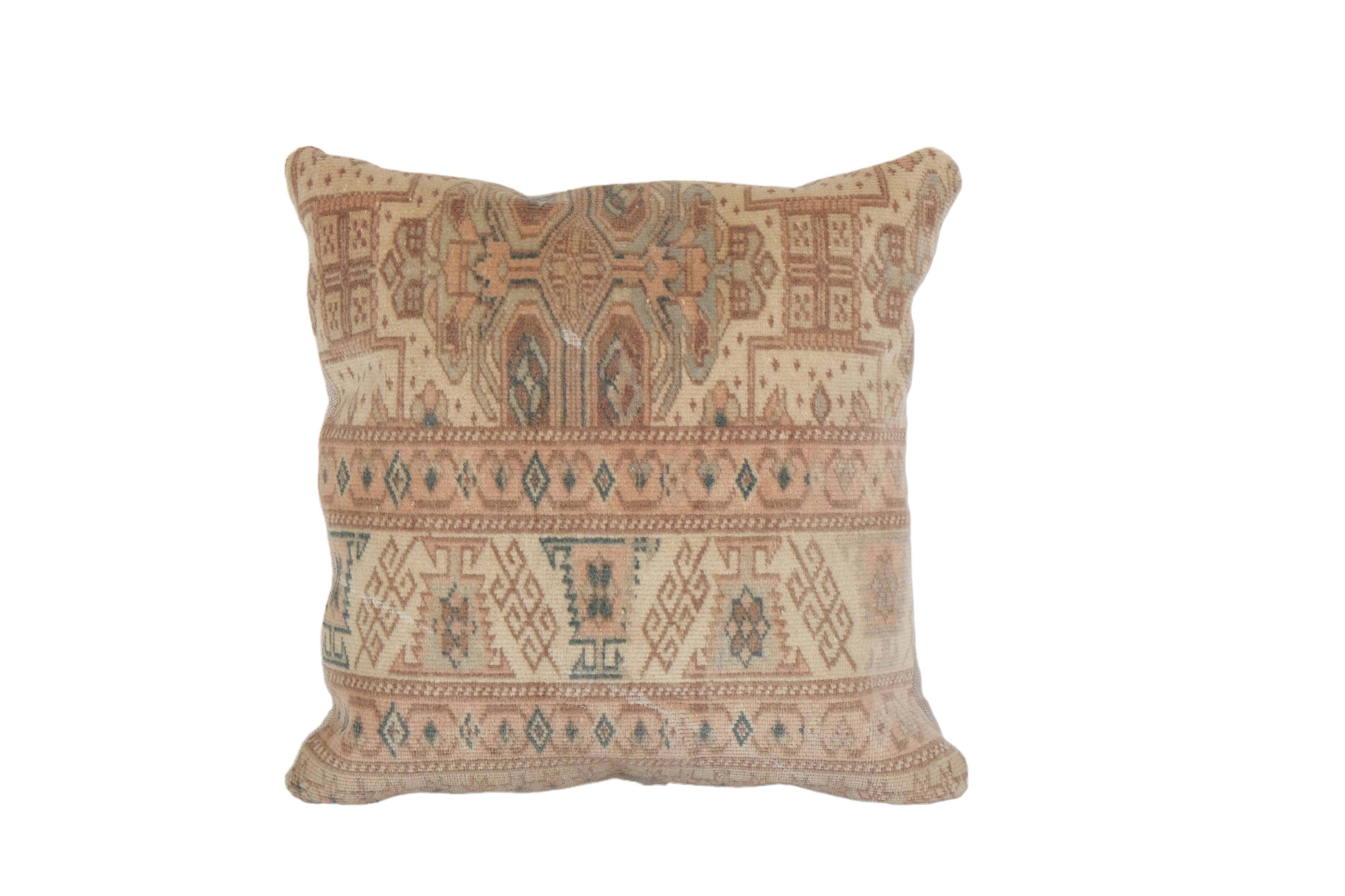 Vintage Turkish Kilim Rug Pillow - Main Image