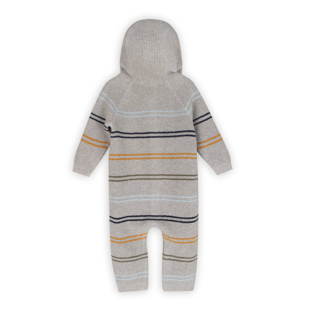 Viverano Organics Viverano Organics - Classic Stripe Sweater Knit Baby Hooded Jumpsuit