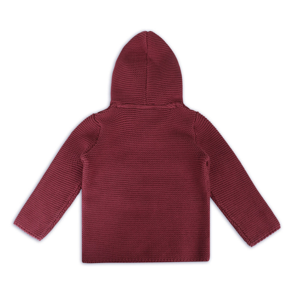 Viverano Organics Viverano Organics - Hooded Button & Pocket Sweater Knit Baby Jacket (Organic)