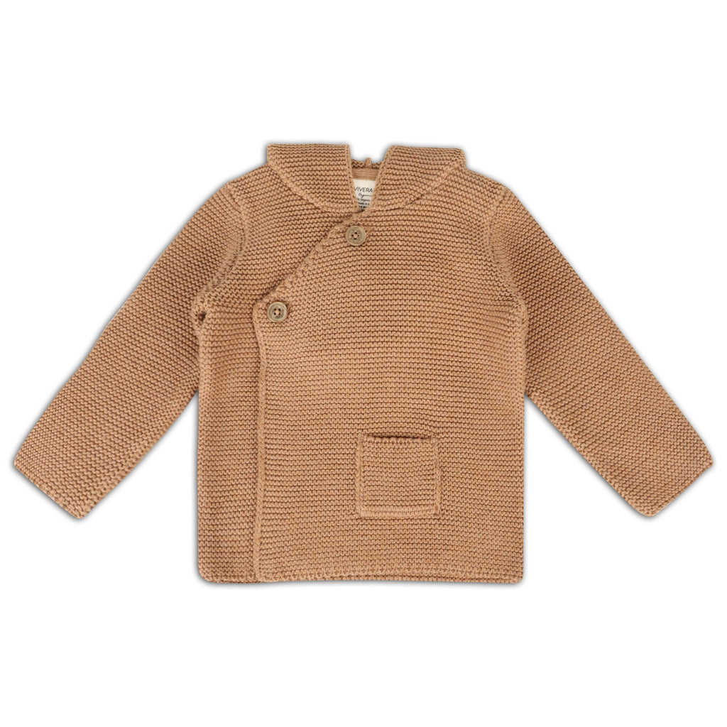 Viverano Organics Viverano Organics - Hooded Button & Pocket Sweater Knit Baby Jacket (Organic)