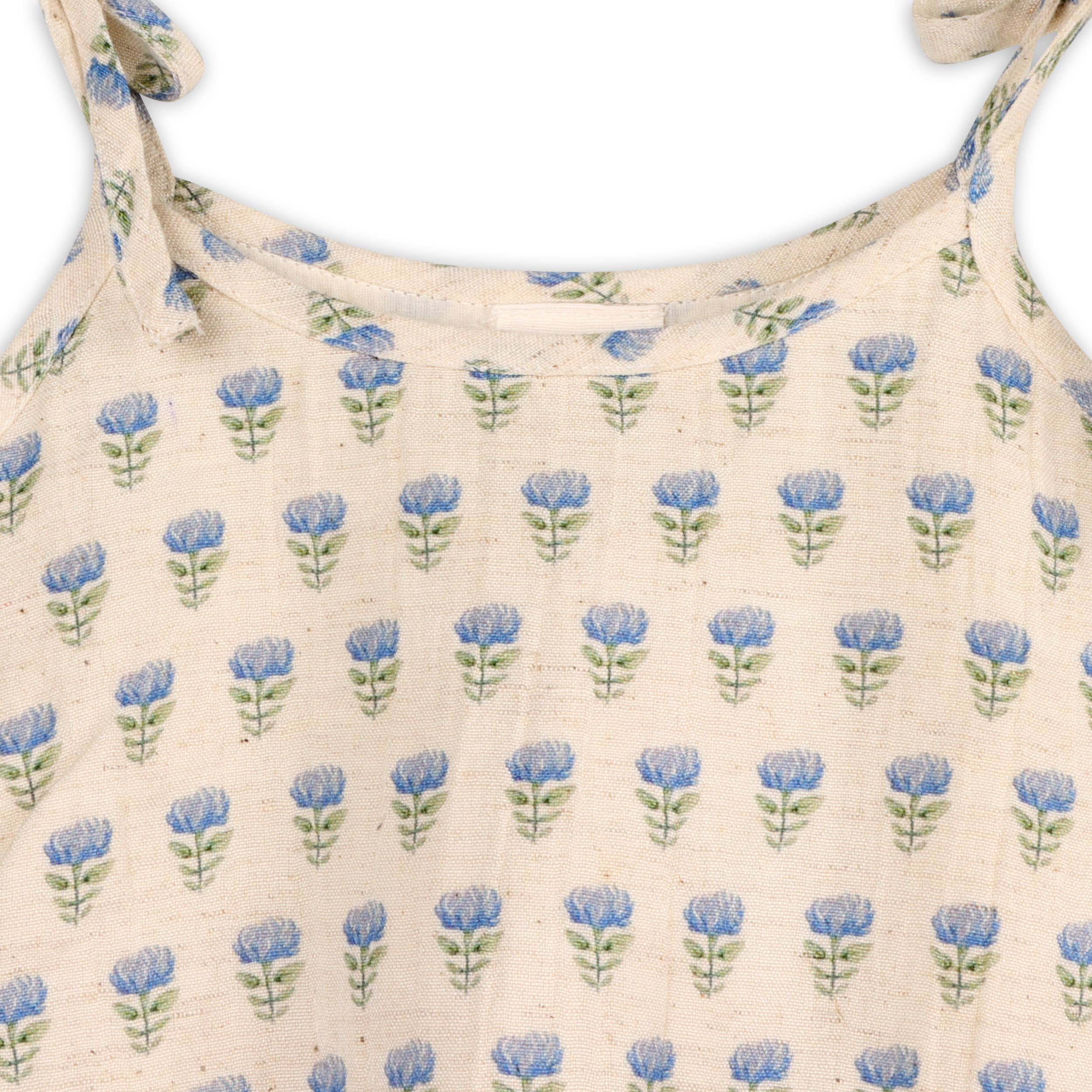 Viverano Organics Viverano Organics - Jaipur Linen Blend Bubble Baby Romper + Headband
