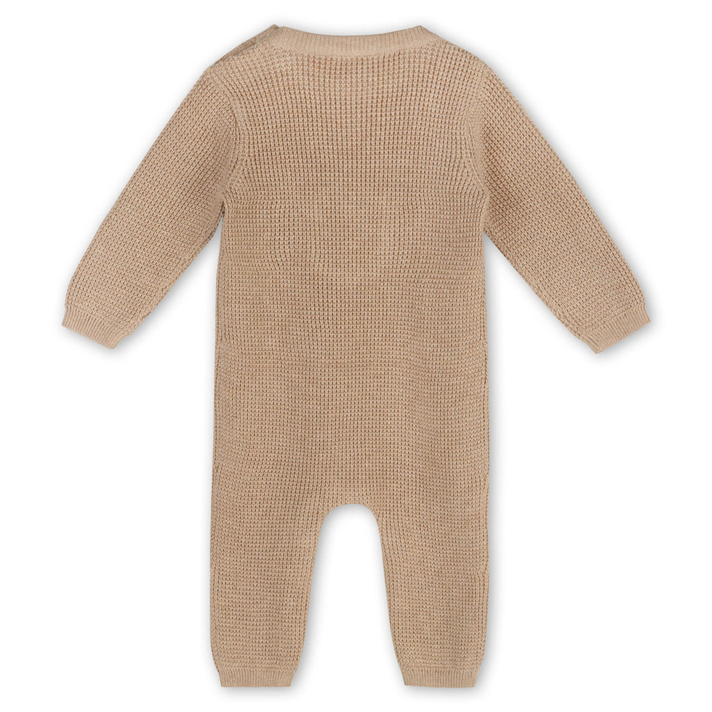 Viverano Organics Viverano Organics - Lion Applique Chunky Sweater Knit Baby Jumpsuit (Organic)