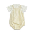 Viverano Organics Viverano Organics - Orange Embroidered Knit Baby Romper Set (Organic Cotton)