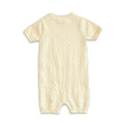 Viverano Organics Viverano Organics - Pineapple Embroidered Pointelle Knit Baby Romper