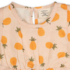 Viverano Organics Viverano Organics - Pineapple Ruffle Short Baby Romper (Organic Muslin)