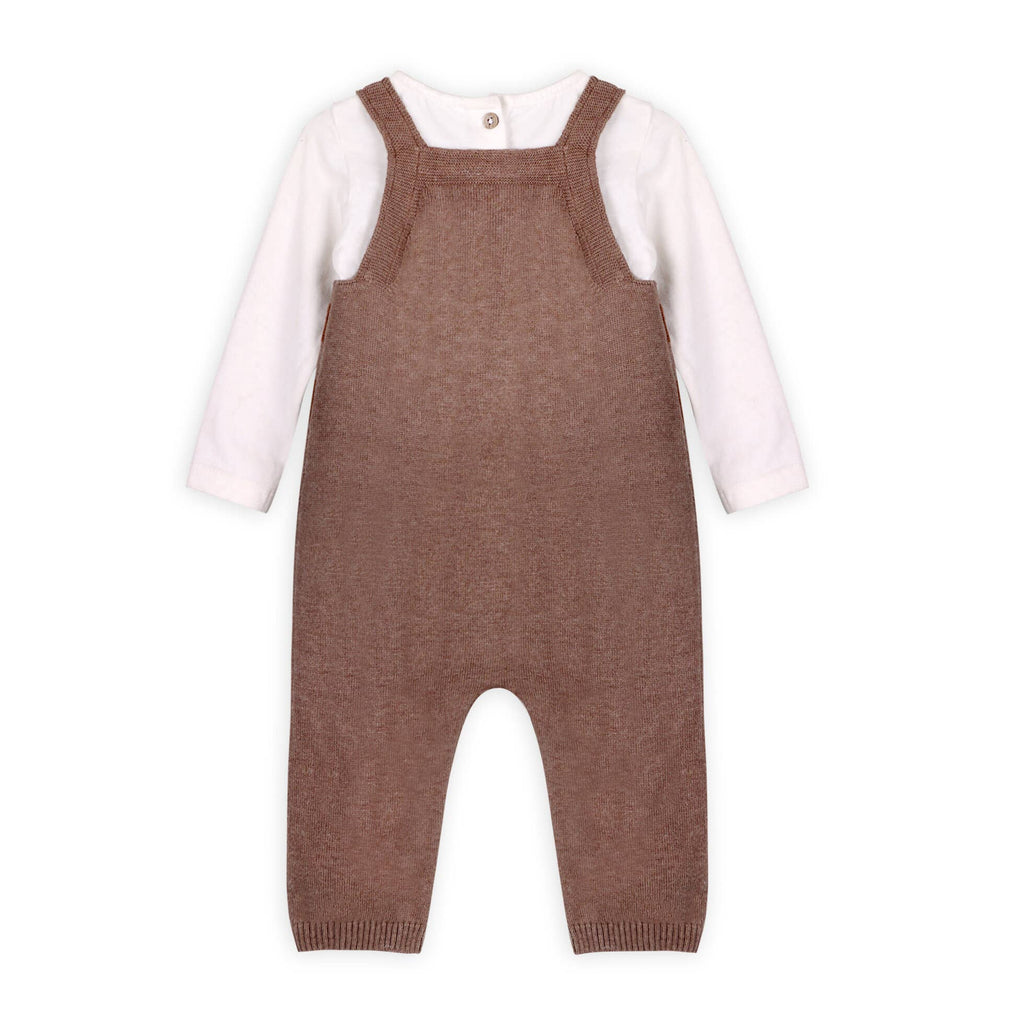 Viverano Organics Viverano Organics - Tiger Jacquard Knit Baby Overall Set