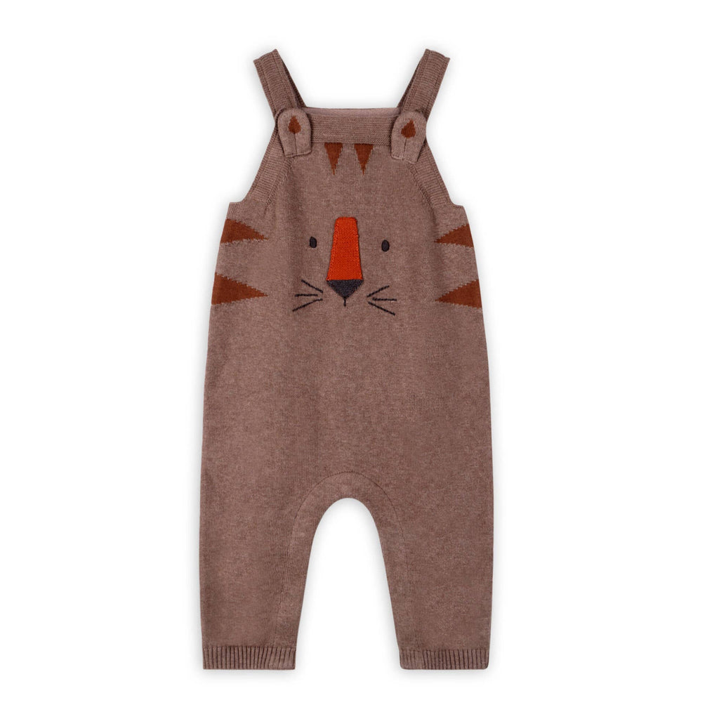 Viverano Organics Viverano Organics - Tiger Jacquard Knit Baby Overall Set