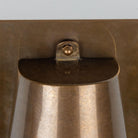 Mullan Lighting Lighting Wade Outdoor Brass Wall Spotlight with Back Plate