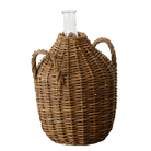 Audrey's Decor Medium Wicker Demijohn With Handle