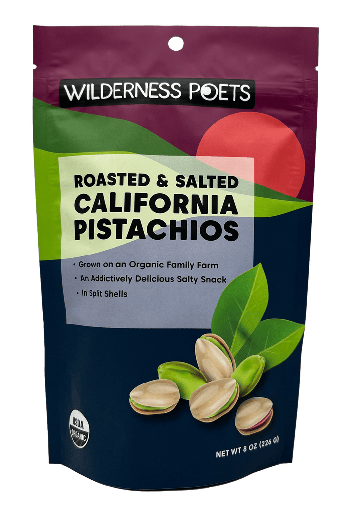 Wilderness Poets 8 oz Wilderness Poets - Organic California Pistachios, Roasted & Salted