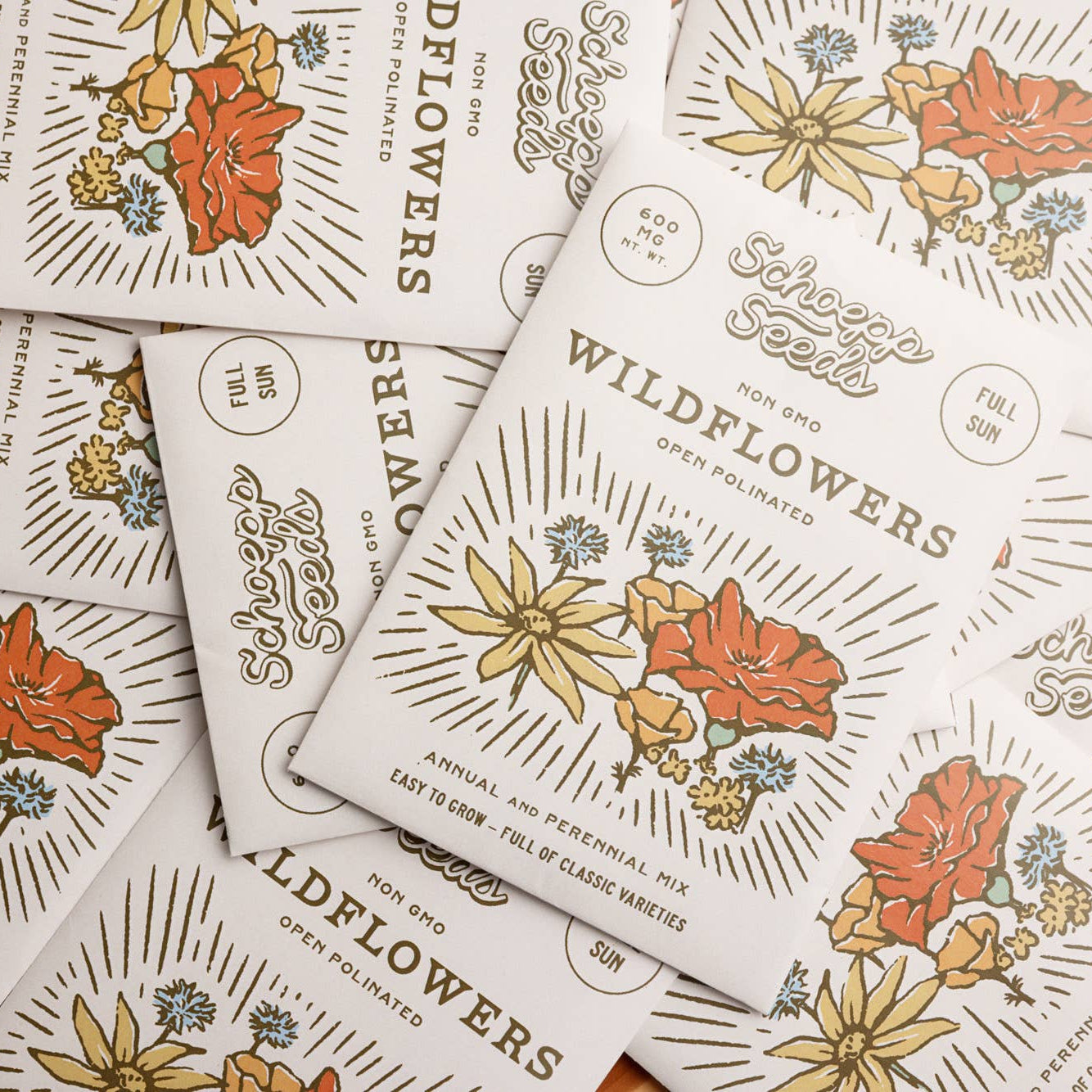 Schoepp Seeds Wildflower, Annual Wildflower Mix Seed Packets