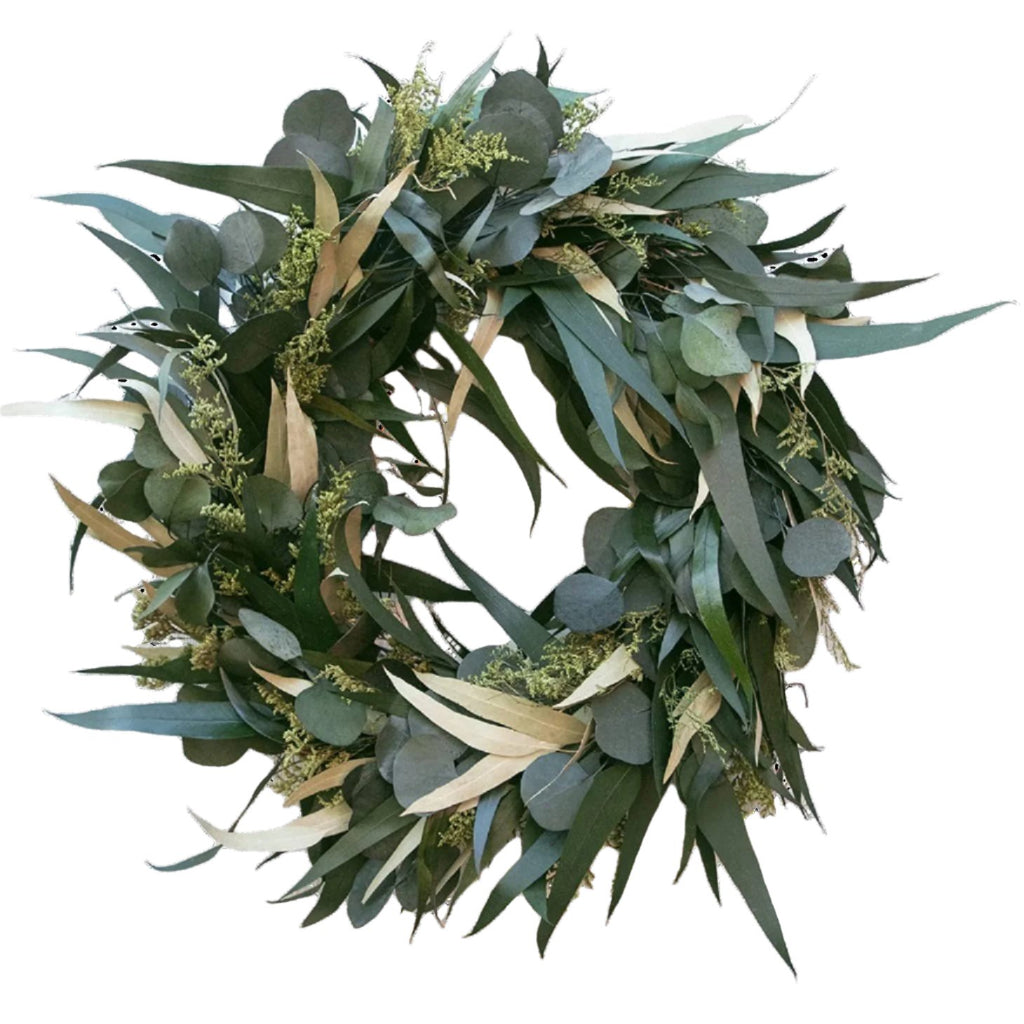 Andaluca Willow and Silver Dollar Eucalyptus Wreath