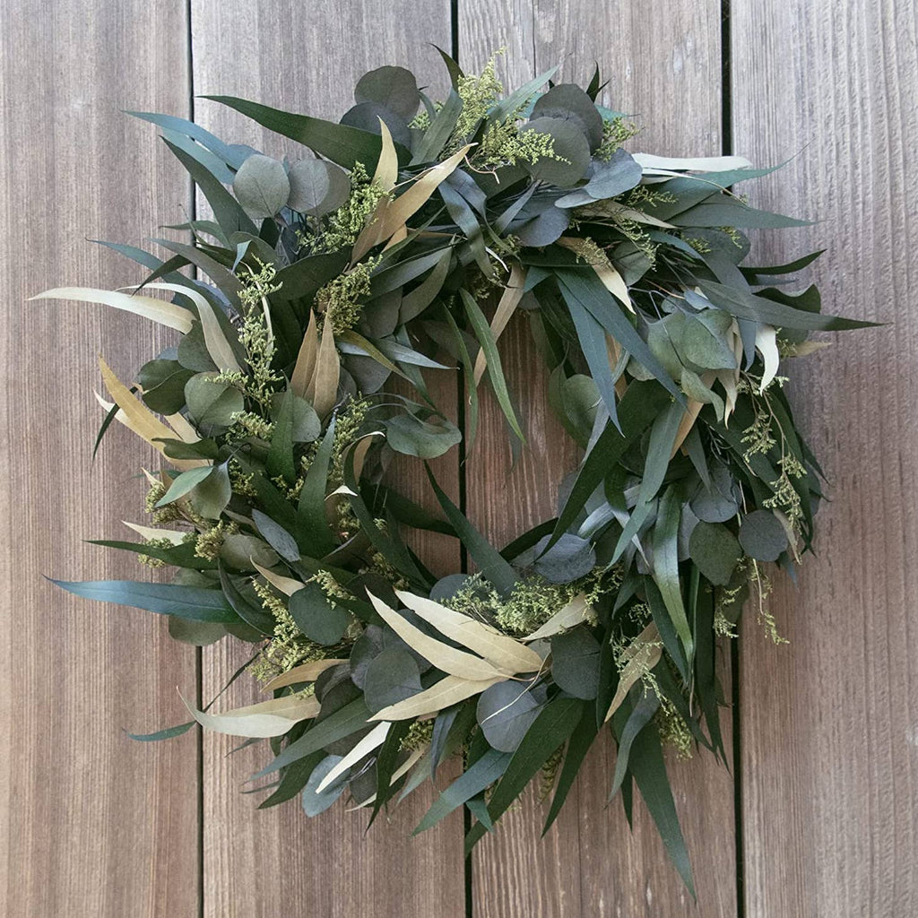 Andaluca Willow and Silver Dollar Eucalyptus Wreath