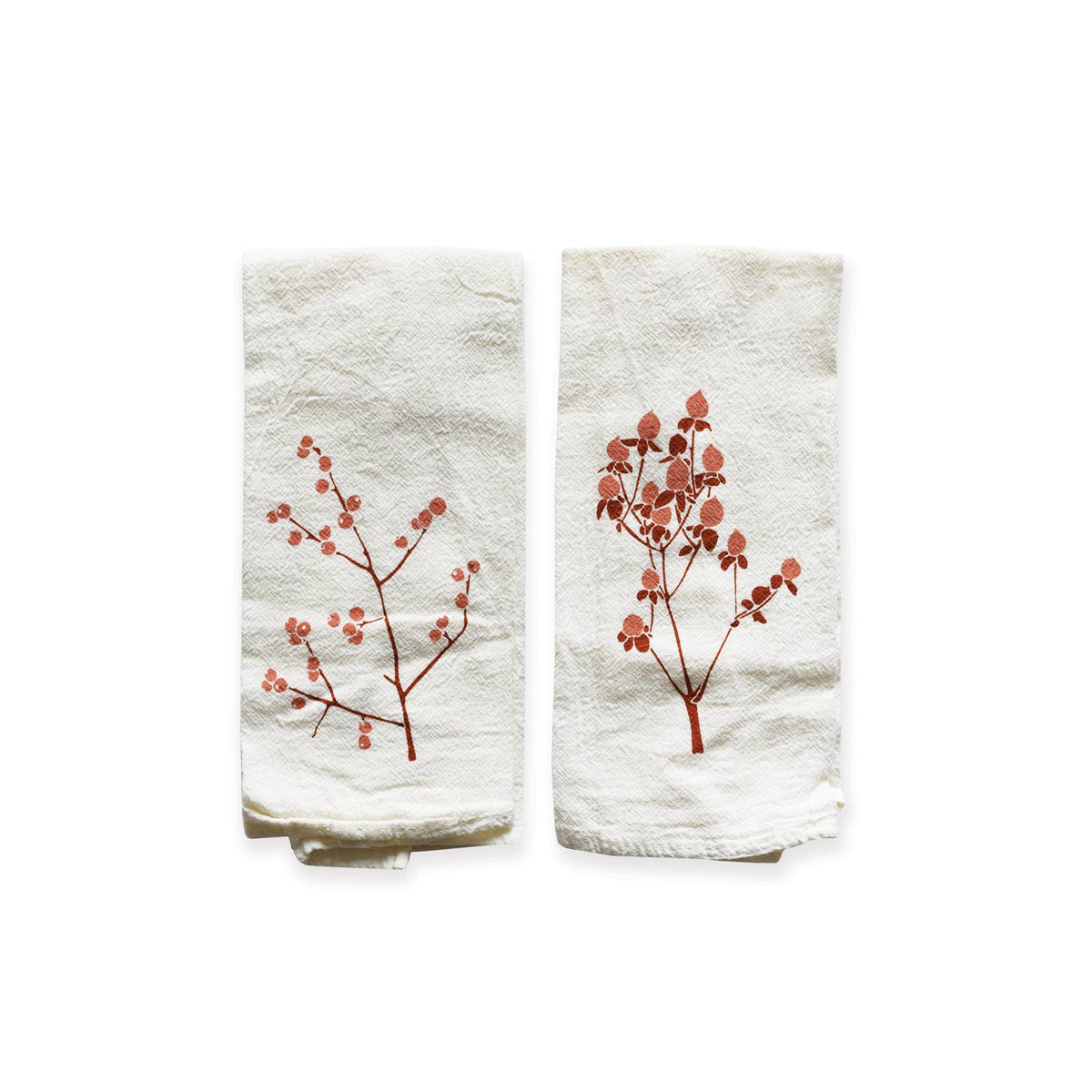June & December Cloth Napkins Winter Berries Napkins / Set of 4
