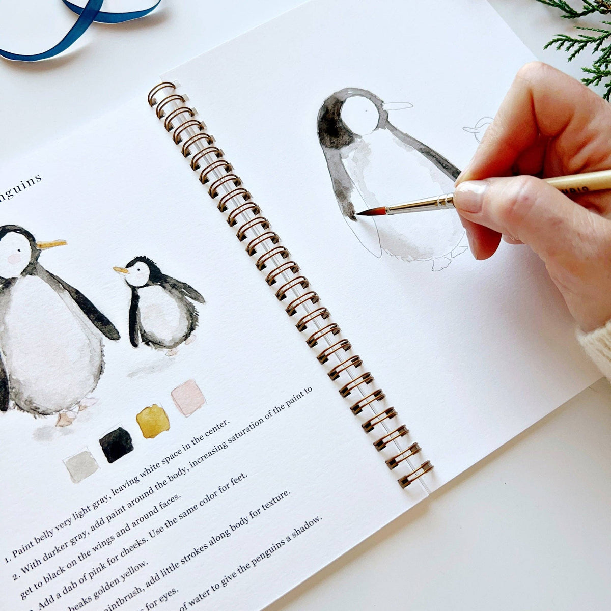 emily lex studio Stationery Winter Watercolor Workbook