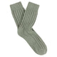 ESCUYER SHOP Light Green Women's Cashmere Crew Socks