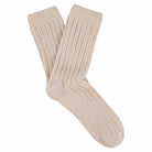 ESCUYER SHOP Pink Women's Cashmere Crew Socks