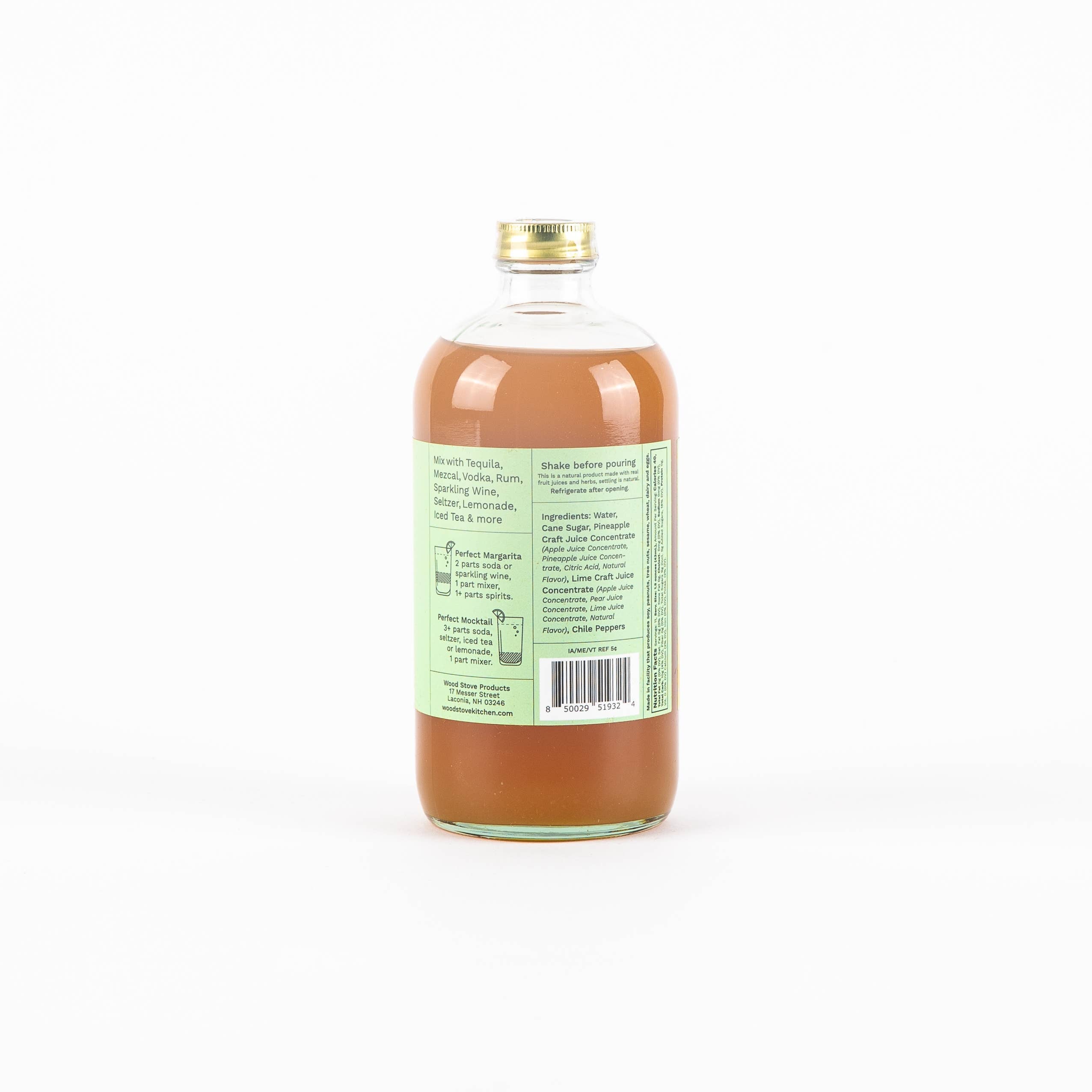 Wood Stove Kitchen Wood Stove Kitchen - Margarita (Spicy Pineapple & Lime) for Cocktails and Mocktails, 16 fl oz