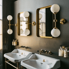 Mullan Lighting Lighting Yaounde Double Globe Wall Sconce