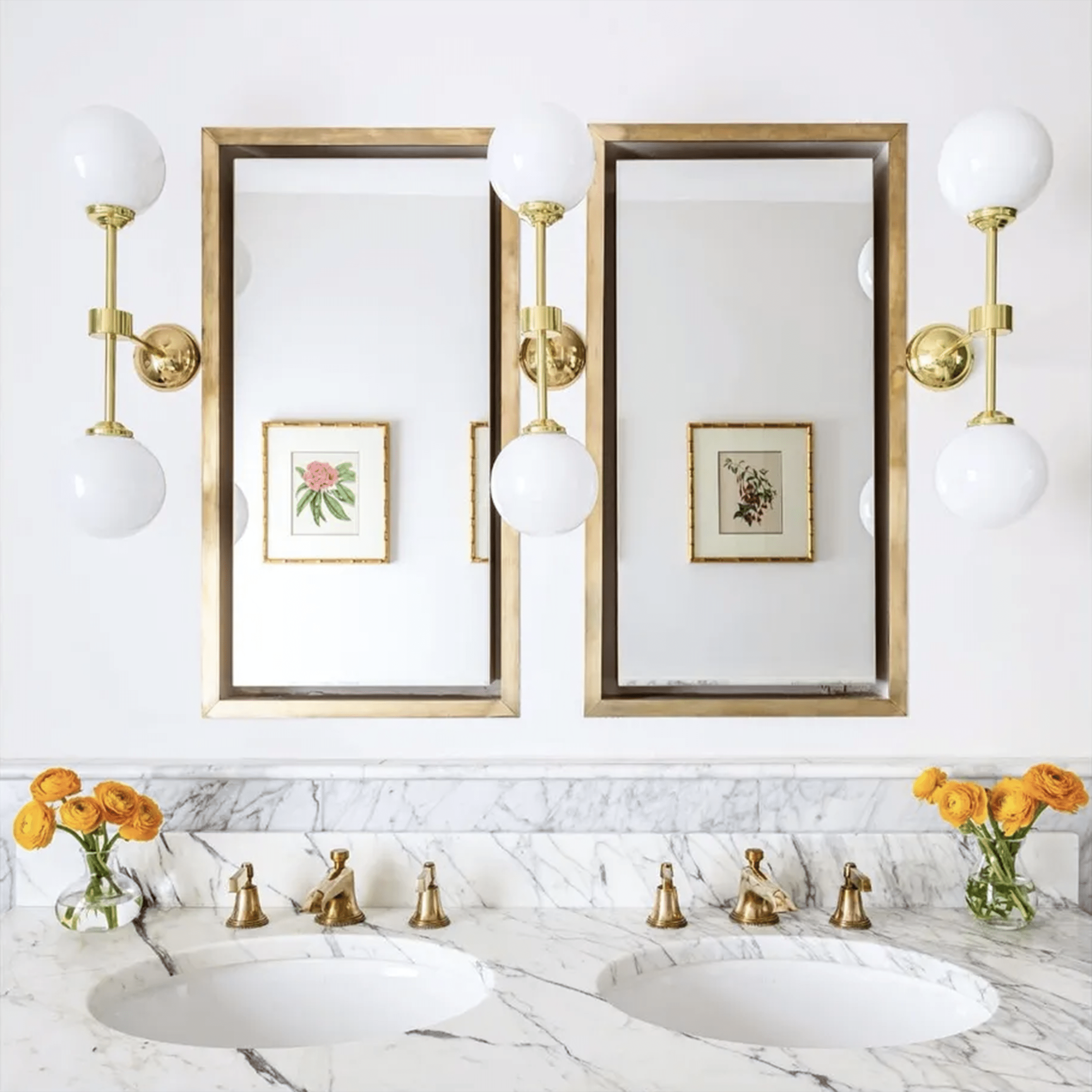 Mullan Lighting Lighting Yaounde Double Globe Wall Sconce