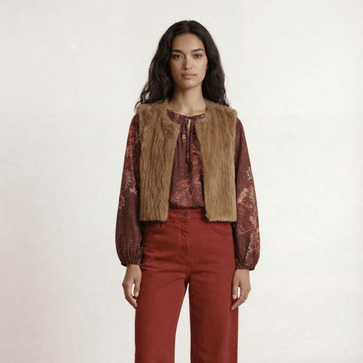 La Fée Maraboutée SHOP Zoani Faux Fur Vest