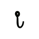 Civil Alchemy Hardware 3" Wall Hook, Iron