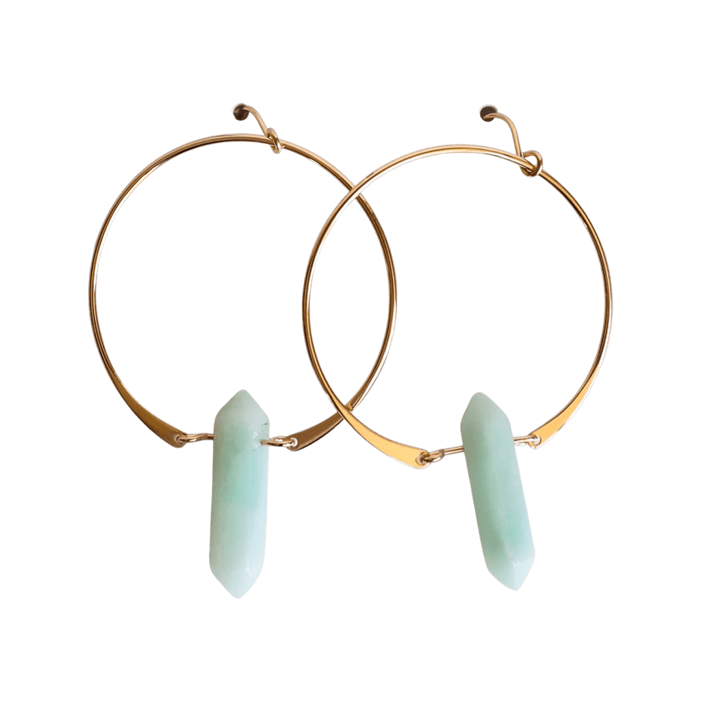 JaxKelly Jewelry Amazonite Hoop