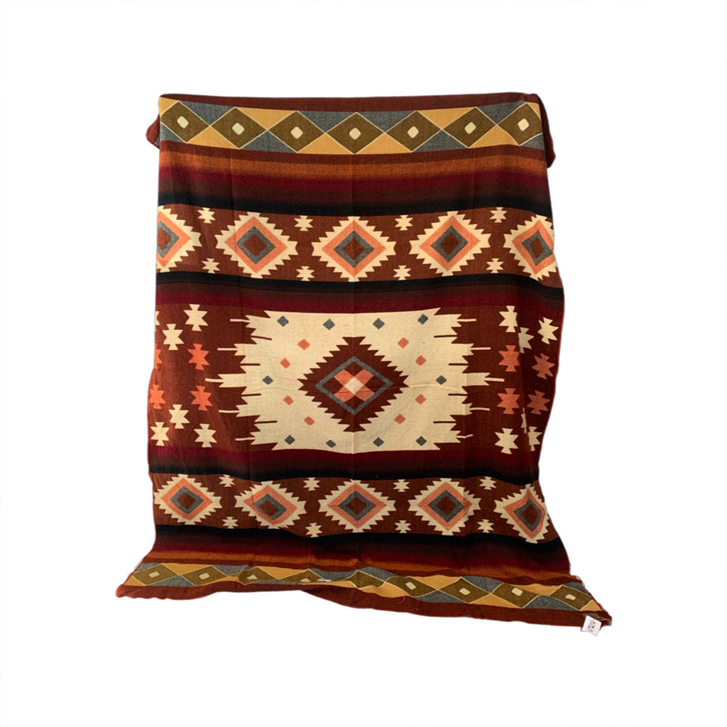 Alpaca Threadz Blankets Andean Alpaca Wool Blanket - Western Rust