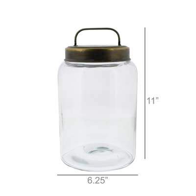 HomArt Medium Archer Canister with Metal Lid