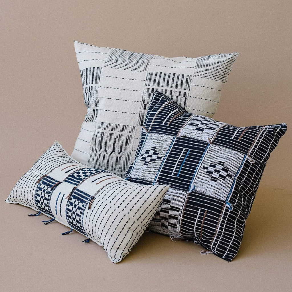 Five and Six Textiles Pillow Artisanal Pillow - Indigo