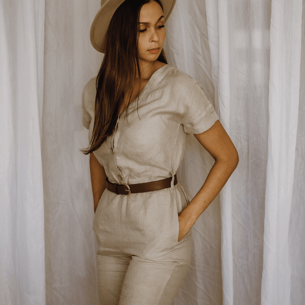 Taeve Africa Clothing Natural / 12 Aya Jumpsuit