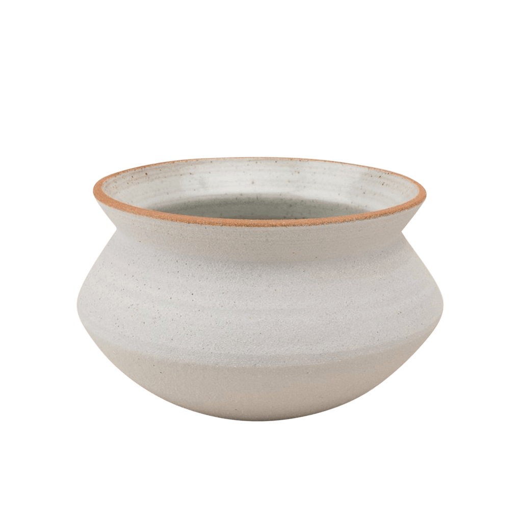 Maaari Pottery Large / White Banga Planter