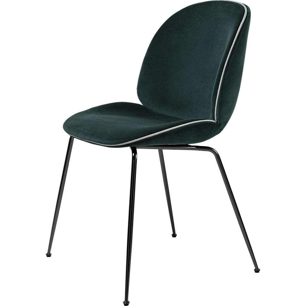 Gubi Furniture Beetle Dining Chair - Fully Upholstered, Conic Base