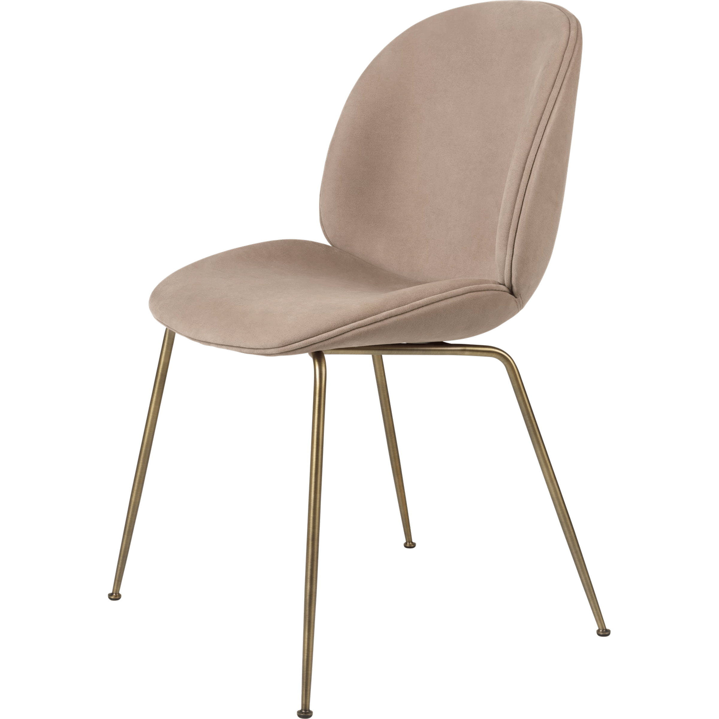 Gubi Furniture Beetle Dining Chair - Fully Upholstered, Conic Base