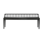 Ethnicraft Furniture Black Oak Spindle Bench