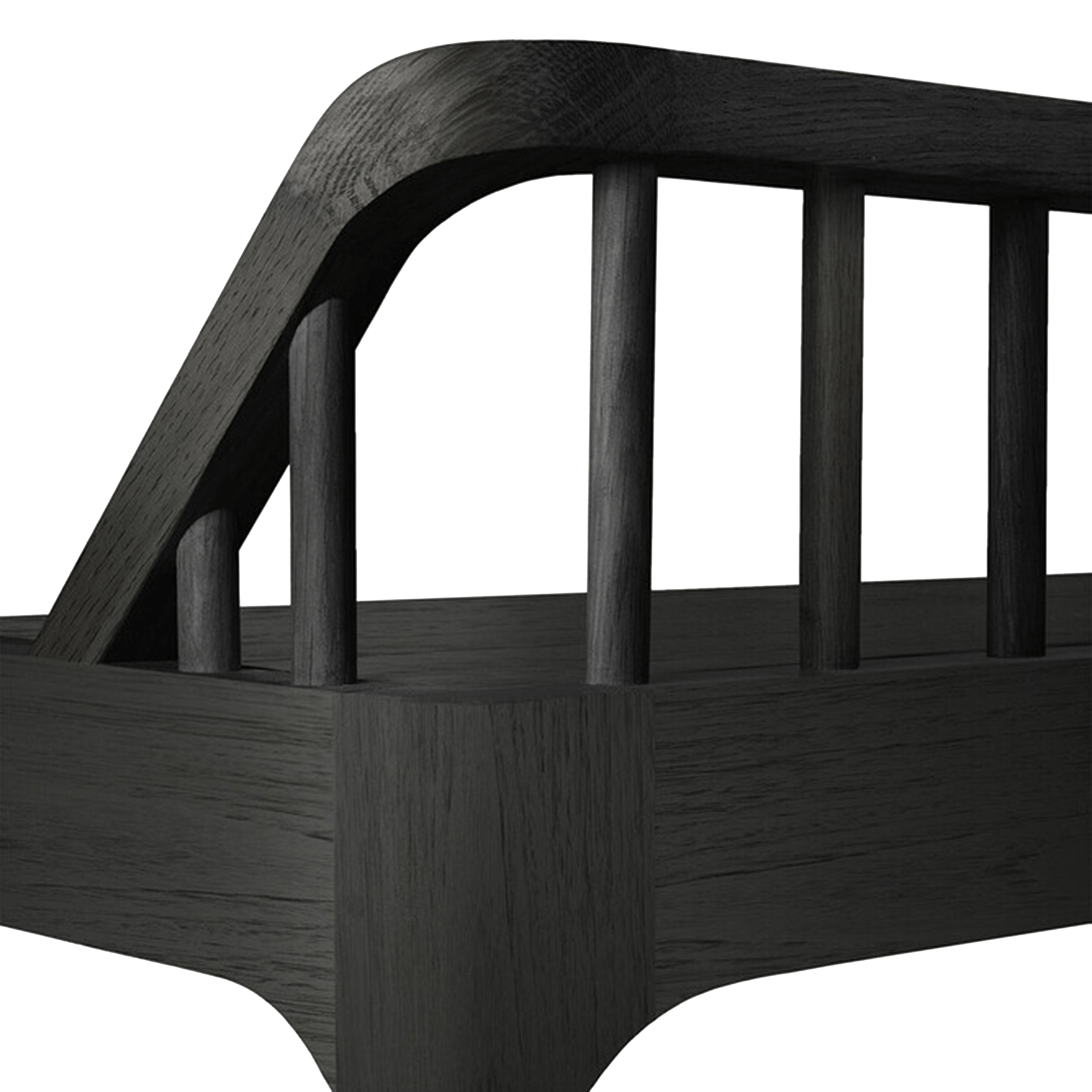 Ethnicraft Furniture Black Oak Spindle Bench