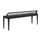 Ethnicraft Furniture Black Oak Spindle Bench