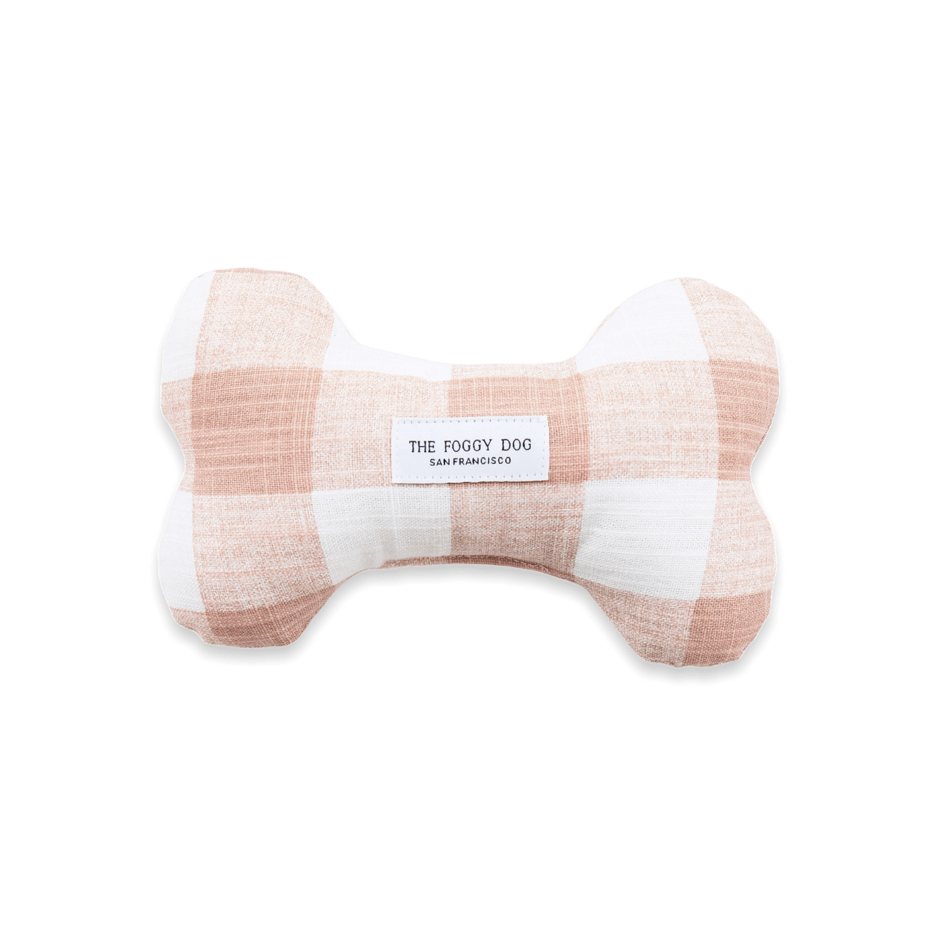 Blush Pink Dog Bone Squeaky Toy Asher Rye