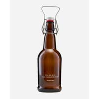 Society of Lifestyle Decor Bottle with patent plug, Brown, 480 ml