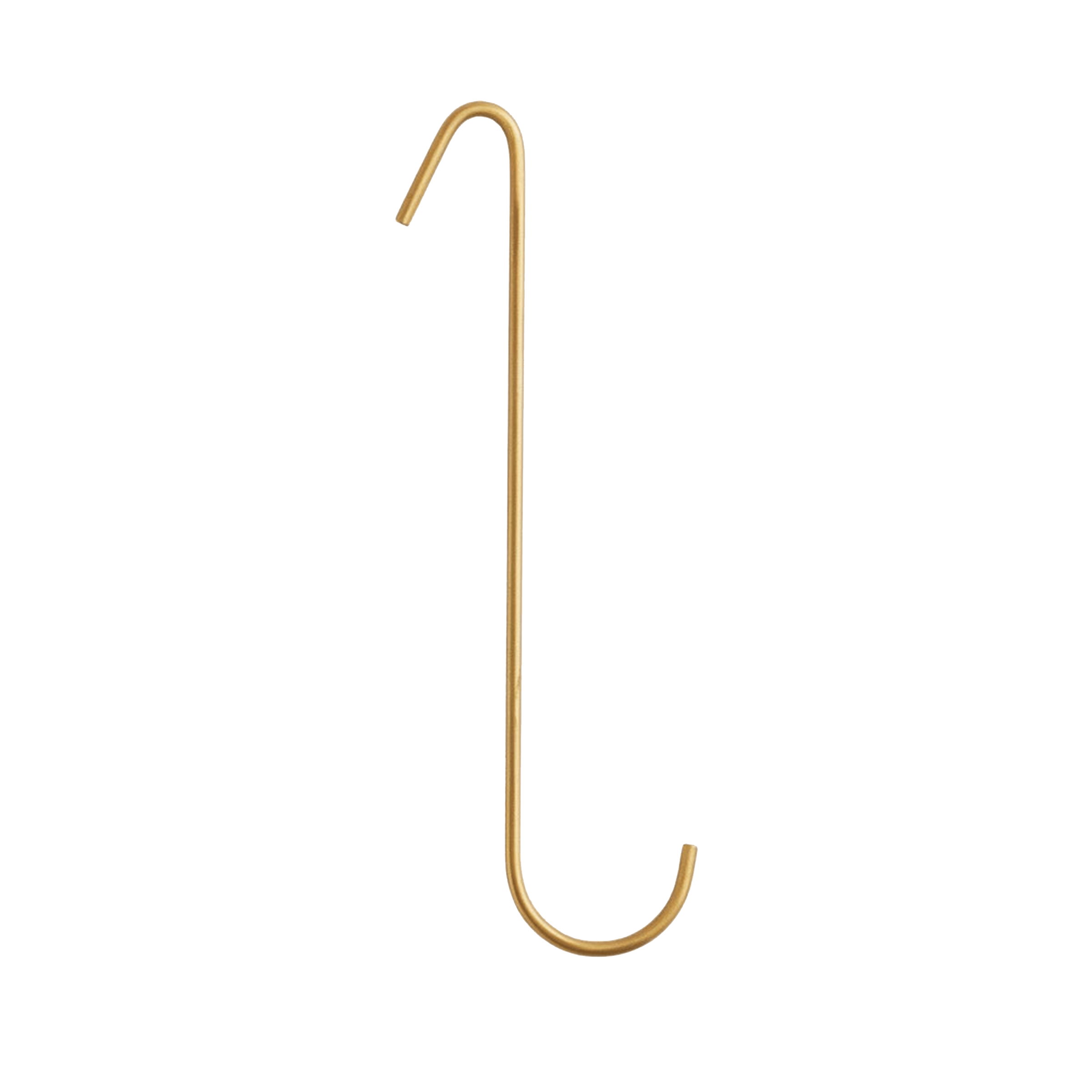 Fog Linen Work Hardware Medium Brass J Hooks, Long