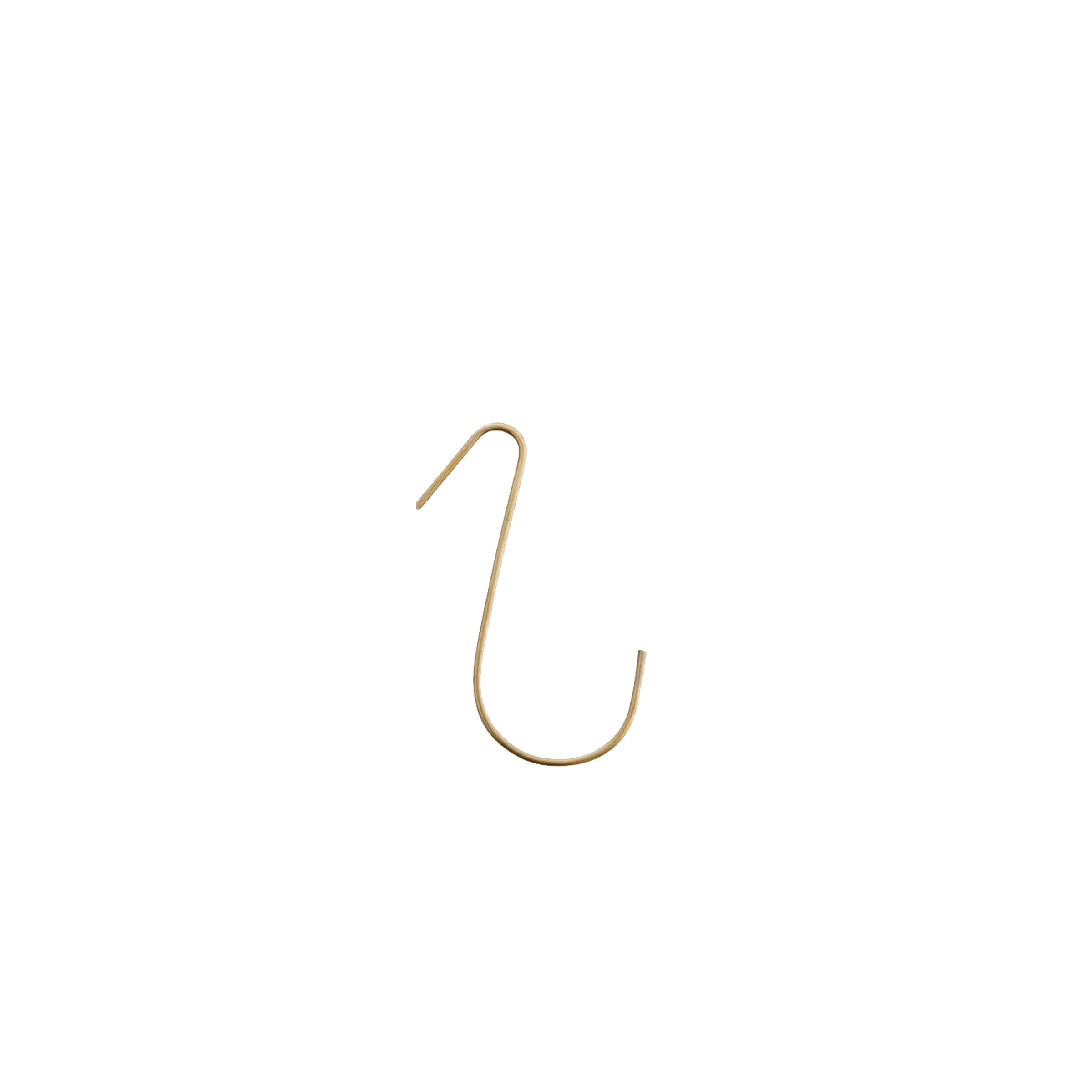 Fog Linen Work Hardware Medium Brass J Hooks