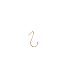 Fog Linen Work Hardware Small Brass J Hooks
