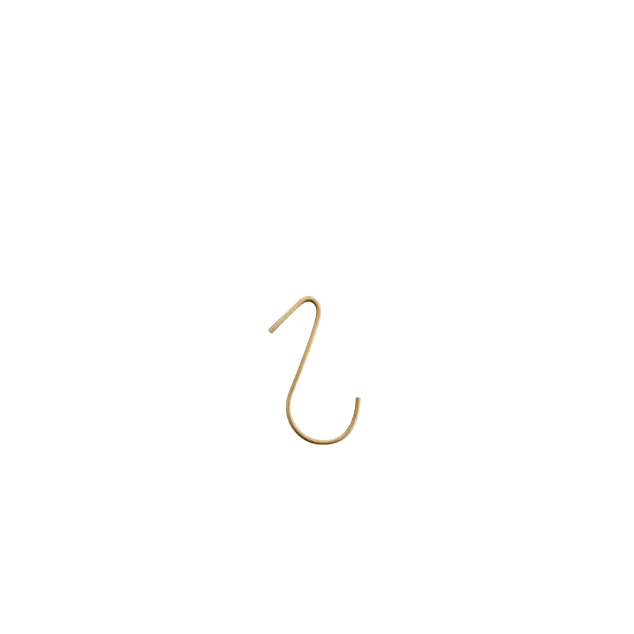 Fog Linen Work Hardware Small Brass J Hooks