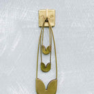 Fog Linen Work Hardware Brass Plate Single Hook
