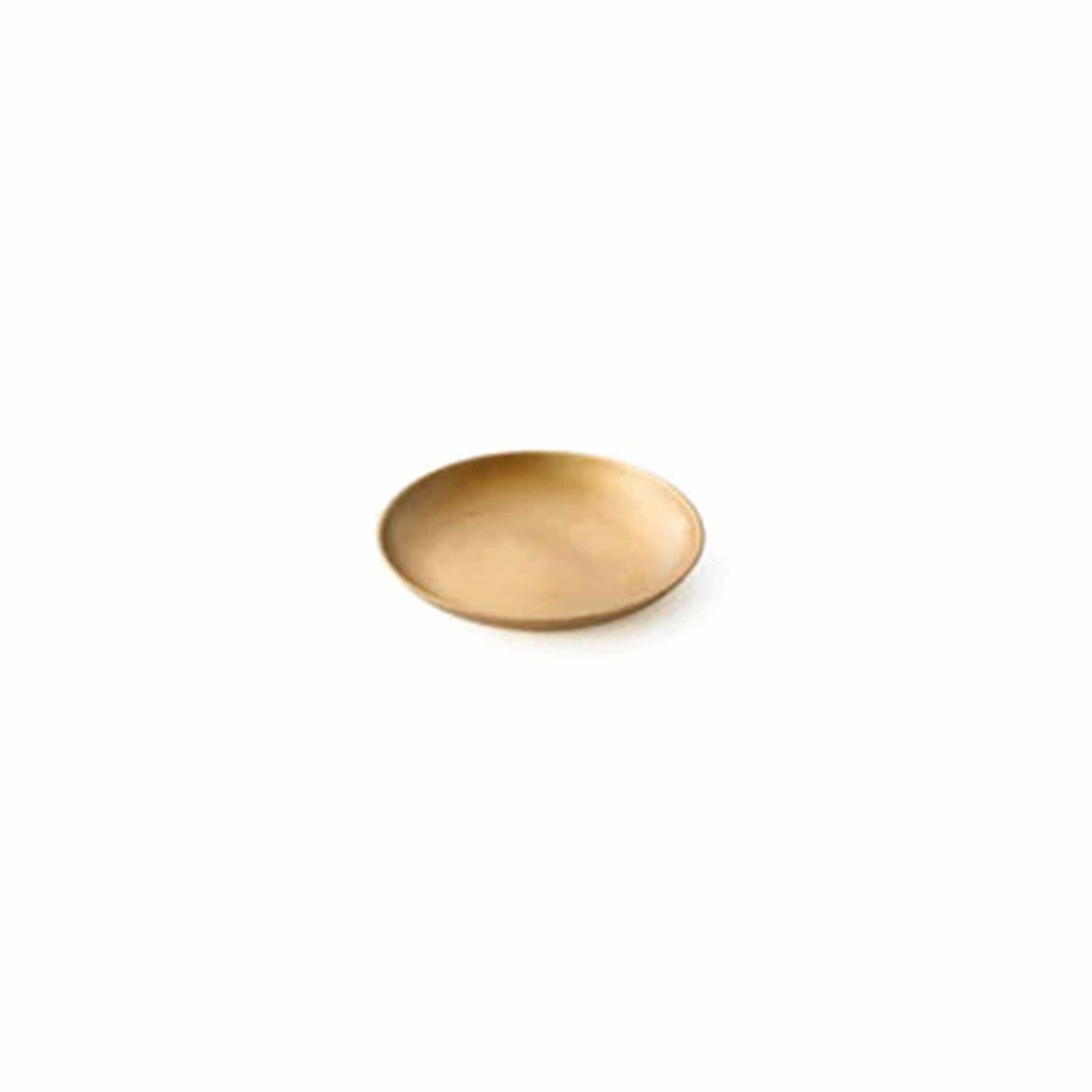 Fog Linen Work Accessory Extra Extra Small Brass Round Plate