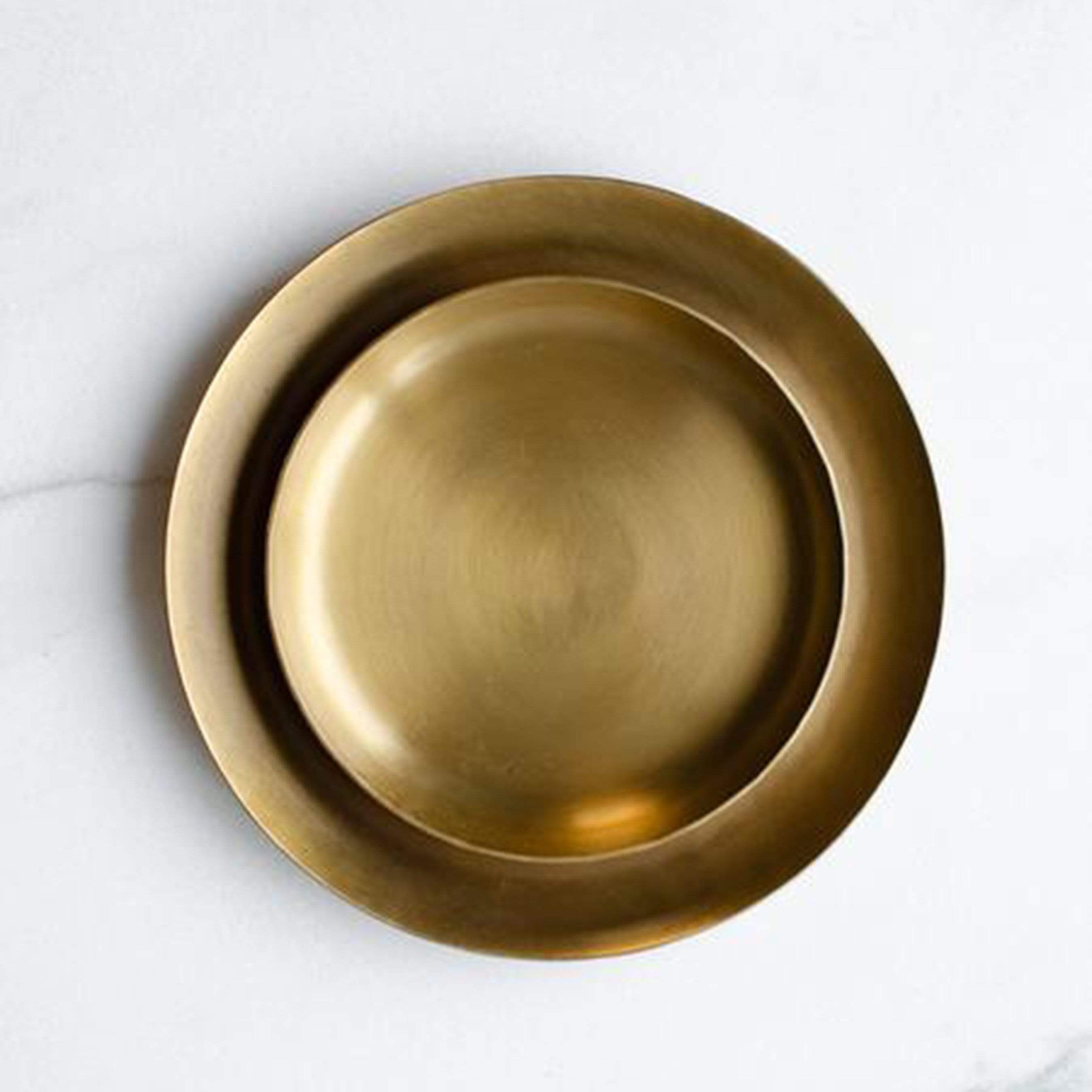 Fog Linen Work Accessory Brass Round Plate