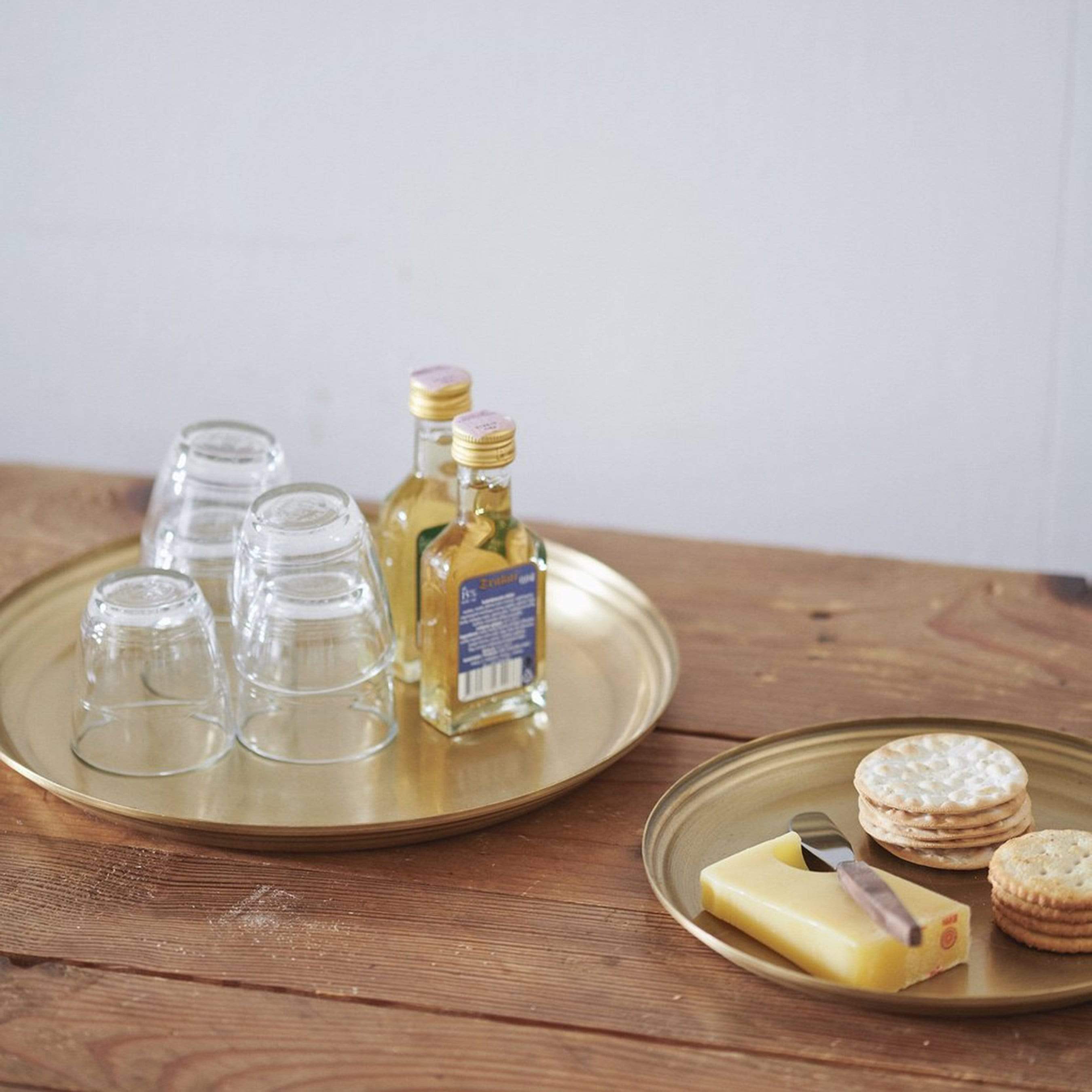 brass serving trays