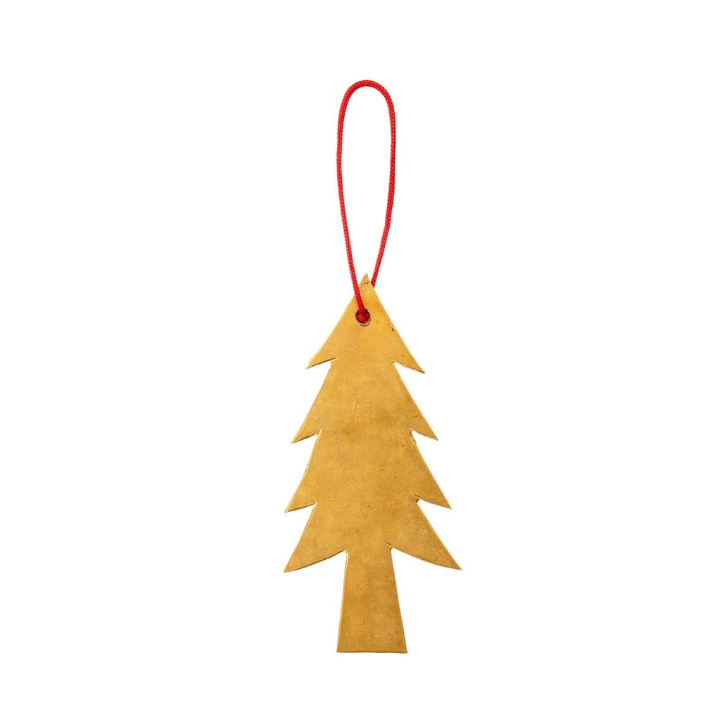 Fog Linen Work Holiday Brass Tree Ornament